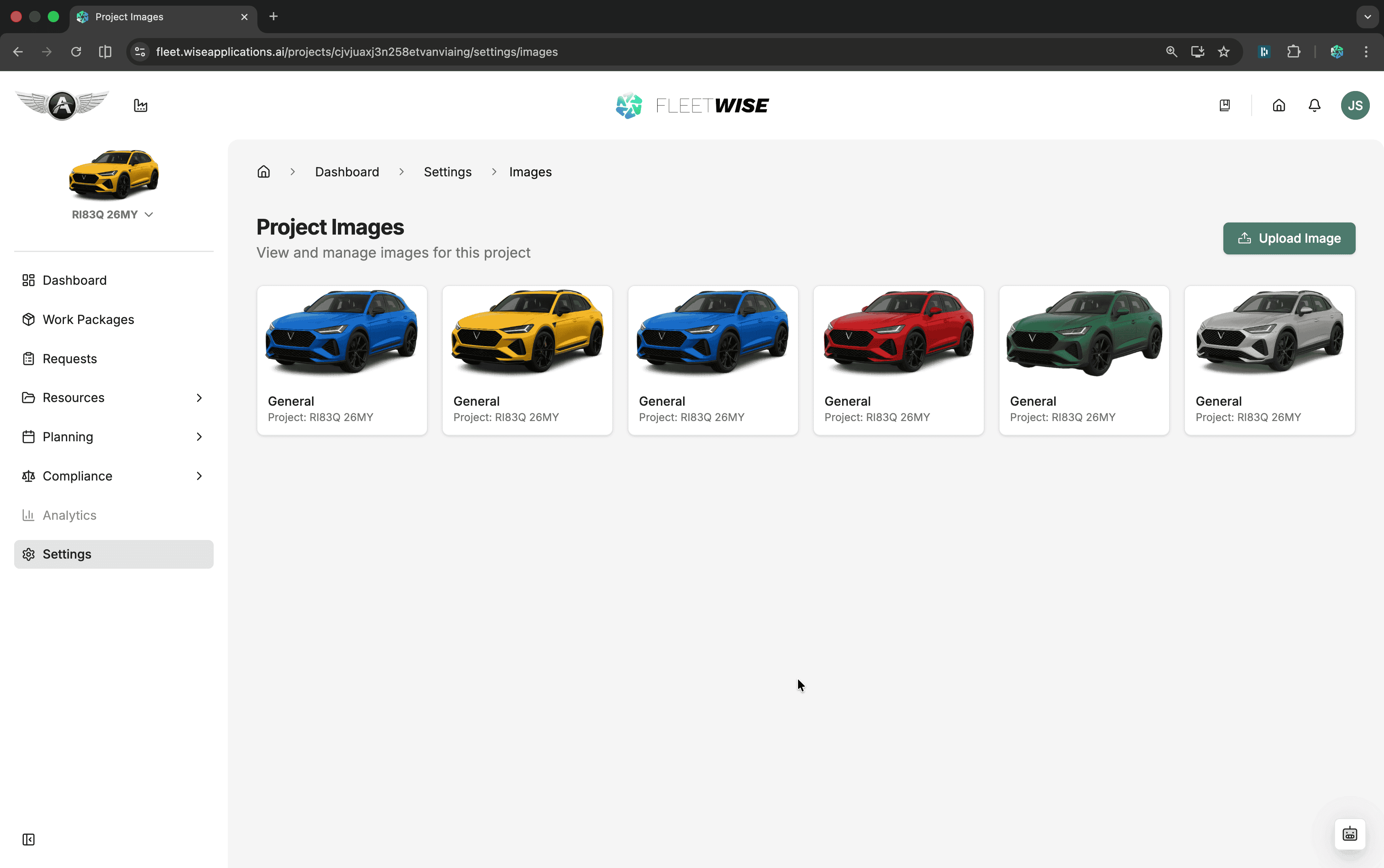 Project image gallery